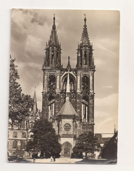 SG7 - Carte Postala - Germania, Der Dom zu Meissen, Circulata 1956