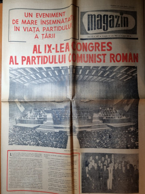 magazin 24 iulie 1965-al 9 congres al PCR,ceausescu s fost ales noul conducator foto