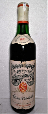 Z 15 VIN ROSU RARE, GRAUVERNATSCH, SCHRECKBICHE, SUDTIROL, ITALY, Recoltare 1971 foto