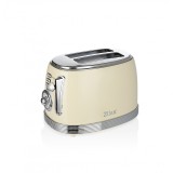 Prajitor de paine Retro Zilan ZLN1191, 2 felii de paine, 850W, 6 trepte de temperatura si timer, dezghetare, reincalzire, picioruse antiderapante