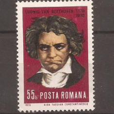 Romania - 1970- 200 DE ANI DE LA NASTEREA LUI L.VAN BEETHOVEN Nestampilat