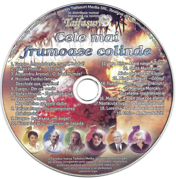CD Cele Mai Frumoase Colinde, original