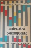 MATEMATICI CONTEMPORANE~ NIVEL ELEMENTAR SI MEDIU - V. STEFANESCU