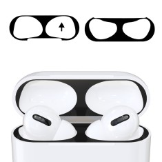 Set 2 Aparatori de praf pentru casti Apple AirPods 3, Kwmobile, Negru, Plastic, 56544.01 foto