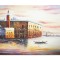 Tablou GIGANT pictat manual, Venetia, Palatul Dogilor, 120x90cm ulei pe panza, Spectaculos