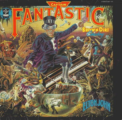 Vinil Elton John &amp;lrm;&amp;ndash; Captain Fantastic And The Brown Dirt Cowboy (VG+) foto