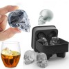Forma Cuburi Gheata Craniu Silicon Mystyle Pro, 3cm, Whiskey, Bauturi, Petreceri, Usor Curatat