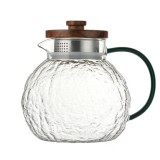 Carafa din sticla borosilicata si capac din Lemn, RASHA, 1.3L, Jovy