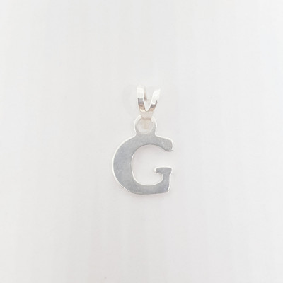 Pandantiv initiala Litera G din argint foto