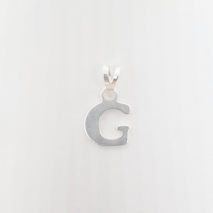 Pandantiv initiala Litera G din argint
