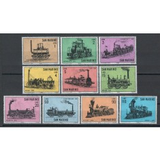 San Marino 1964 Mi 814/23 - Locomotive