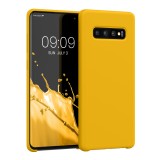 Husa Kwmobile pentru Samsung Galaxy S10 Plus, Galben, Silicon, 49028.165, Carcasa