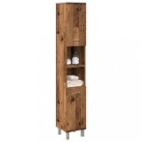 vidaXL Dulap de baie, lemn vechi, 30x30x179 cm, lemn prelucrat