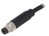 Conector M8 TATA 4 Pini BULGIN cu Cablu 1m, IP67, Cod A (DeviceNet/CANopen)