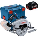 Bosch GKS 18V-68 + GBA - Fierastrau circular 190x30 mm valiza speciala accesorii + Acumulator Li-Ion 18 V 5 Ah