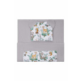 Set 2 piese Qmini pentru patut carucior si cosulet Forest Animals