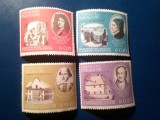 Serie mica Paraguay 1966 - Mari Scriitori , 4 valori