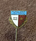 Insigna (model vechi) fotbal - SLAVOJ ZORA OLOMOUC (Cehia) ANIVERSARE 50 ani 1912/1962