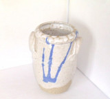 Cumpara ieftin Vaza cu anse stil raku, ceramica de studio, emailata si formata manual - semnata