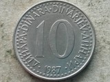 IUGOSLAVIA-10 DINARA 1987, Europa