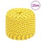 vidaXL Fr&acirc;nghie de barcă, galben, 6 mm, 25 m, polipropilenă 152602