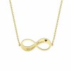 Pandativ din aur galben de 14K in forma de infinit personalizat