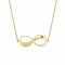 Pandativ din aur galben de 14K in forma de infinit personalizat