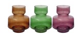 Cumpara ieftin Set 3 vaze flori sticla multicolora 18 x 20 cm