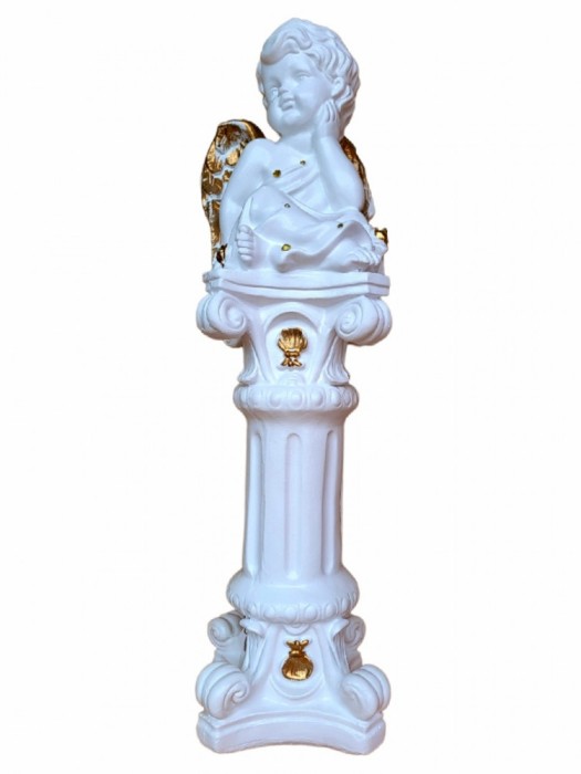 Statueta decorativa, Inger, Alb, 52 cm, DVAN0025-3G