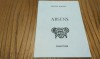 ABSENS - Marlena Braester (dedicatie-autograf) - Edisions Caracteres, Paris, F.An, 32 p.; lb. franceza