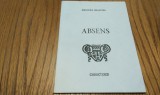 ABSENS - Marlena Braester (dedicatie-autograf) - Edisions Caracteres, Paris, F.An, 32 p.; lb. franceza