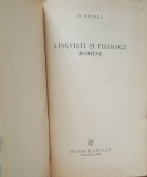 D.Macrea-Lingviști și filologi romani, 1959