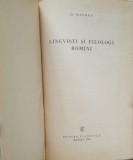 D. Macrea - Lingvisti si filologi romani, 1959