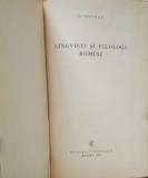 D.Macrea-Lingviști și filologi romani, 1959