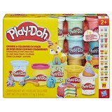 Set plastilina Play-Doh Creeaza si Celebreaza, 20 borcanase multicolor