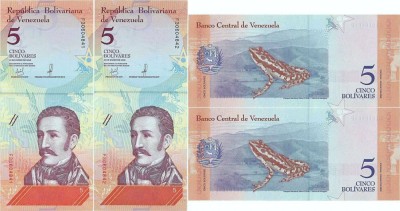 2 x 2018 ( 15 I ) , 5 bol&amp;iacute;vares ( P-102a ) - Venezuela - stare UNC foto