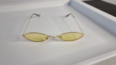 Ochelari de soare Retro Unisex Rama aurie Lentile galbene