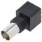 Conector BNC Negru 75 Ohmi pentru PCB