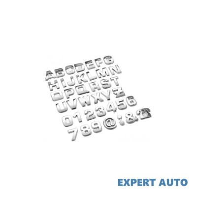 Abtibild cromat : litere / cifre / semne 3d Alta marca Alt model #7 foto