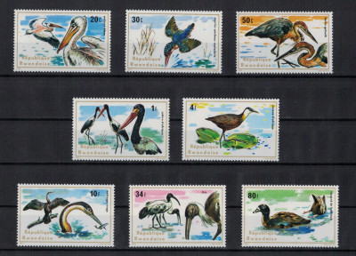 RWANDA 1975 - Pasari de apa / serie completa MNH foto