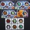 R.DU TCHAD-MINERALE-SET 6 V.+4 S/Sh.NEOBLITERATE-DANTELATE-MNH** - EP 080