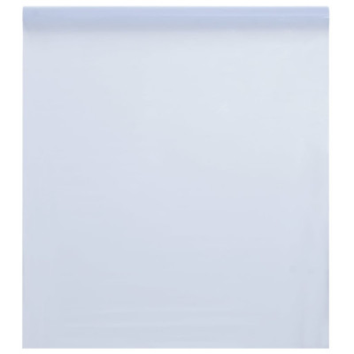 vidaXL Folie fereastră, statică/mată, alb transparentă, 90x500 cm, PVC foto
