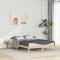 vidaXL Cadru de pat cu mese laterale natural 140 x 220 cm 873247