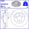 Set discuri frana spate DELPHI, VW Amarok, 09.2010-, Crafter, 09.2016-, spate; puntea spate