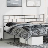 Cumpara ieftin Tăblie de pat metalică, negru, 180 cm