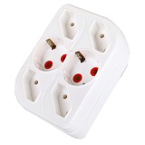 Cumpara ieftin Stecher Fetih, 6 posturi, 2 x Schuko, 4 x Euro