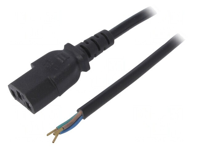Cablu Alimentare IEC C13 PVC 1,5m Negru 10A 250V