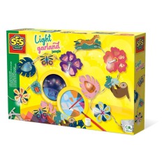 Set creativ pentru copii, Ghirlanda luminoasa cu tematica Jungla, +6 ani