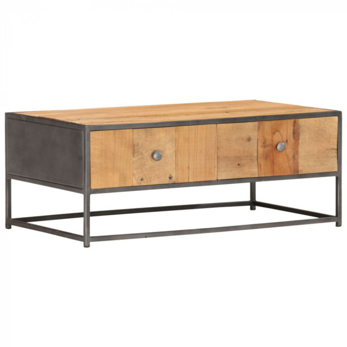 vidaXL Măsuță de cafea, 90x50x35 cm, lemn masiv reciclat 286530