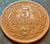Moneda exotica istorica 5 CENTESIMOS - URUGUAY, anul 1948 * cod 2192 B, America Centrala si de Sud